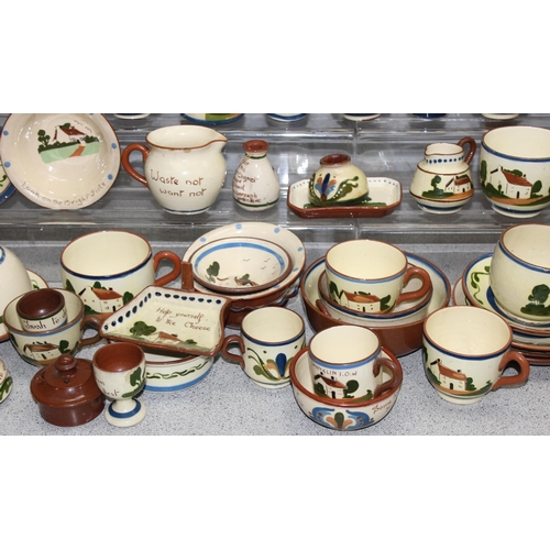 1740 - A huge qty of assorted Torquay mottoware pottery, dozens of pieces, 3 boxes