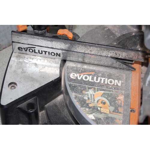 835 - An Evolution 255mm mitre chop saw