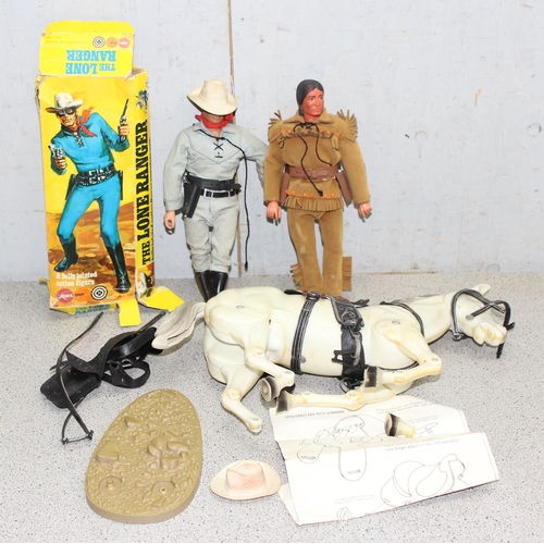 1559 - Vintage children's toys to include a Boxed 'Lone Ranger', Trigger and Tonto