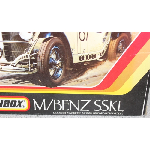 1560 - 3 Vintage Model kits to include 2 Matchbox 1:32 scale Classique Mercedes-Benz SSKL and an Auto Union... 