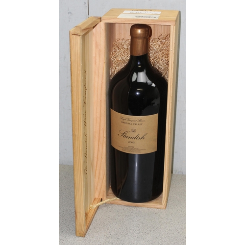 1648 - A 6 litre bottle in original wooden box of 2005 The Standish Barossa Valley Australian single vineya... 