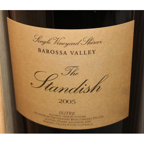 1648 - A 6 litre bottle in original wooden box of 2005 The Standish Barossa Valley Australian single vineya... 