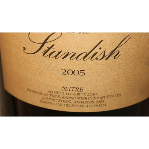 1648 - A 6 litre bottle in original wooden box of 2005 The Standish Barossa Valley Australian single vineya... 