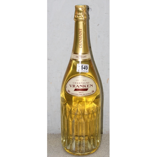 1649 - A 3 litre bottle of Champagne Vranken Diamant Brut