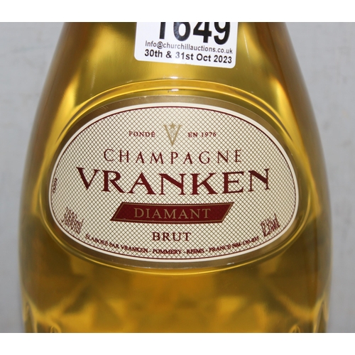 1649 - A 3 litre bottle of Champagne Vranken Diamant Brut