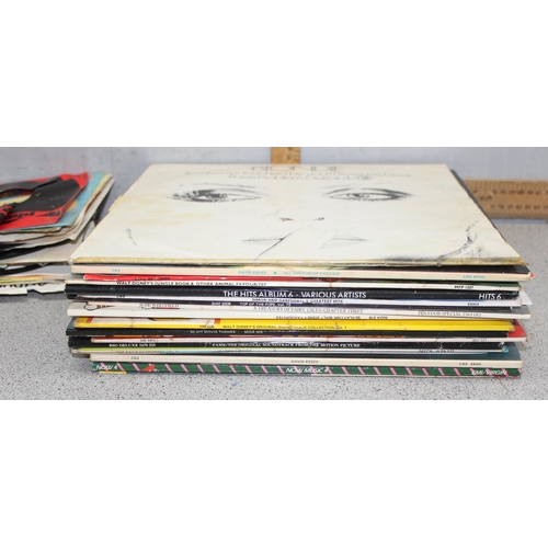 608 - Qty of LP vinyl records to incl Blondie, David Essex, Top of the Pops, Disney, with some story recor... 