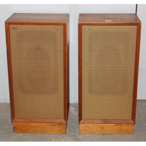 759 - Pair of vintage Bowers & Wilkins DM3 speakers in cabinets