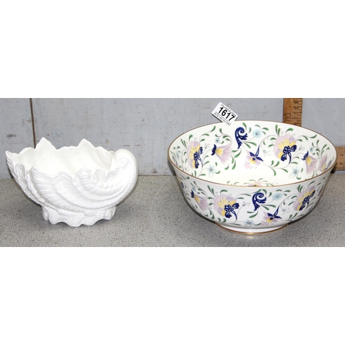 1617A - Coalport salad/fruit bowl in the Pageant pattern, approx 26cm diameter, and a Coalport Country Ware ... 