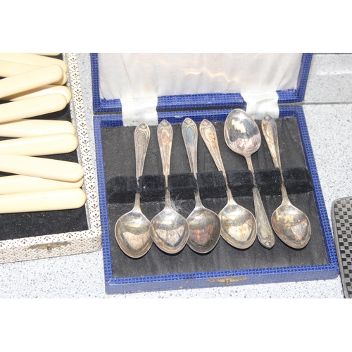 1034 - Qty of stainless steel items to incl flatware, approx 6.6kg gross