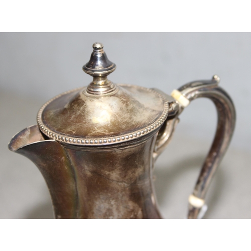 1036 - Silver-plated hot water pot, a Theire Monlay Hassan Fabrication Dar El Berrad North African teapot, ... 