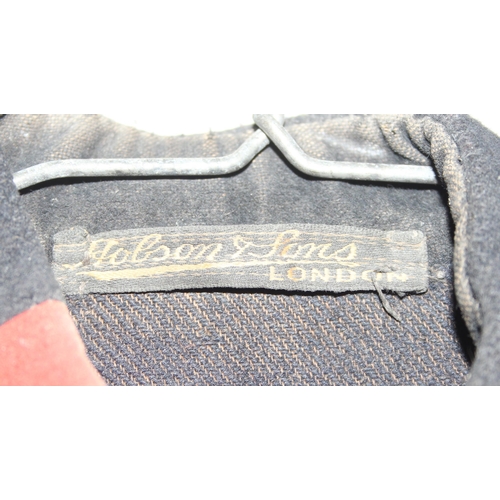 1436 - A late 19th or early 20th century fireman's jacket by Hobson & Sons of London