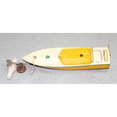 1518 - c.1930s Hornby tin-plate Speed Boat No. 2 'Swift' by Meccano in original box