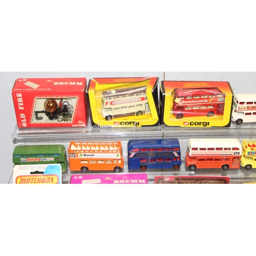 1524 - Qty of vintage diecast vehicles, some boxed to incl Matchbox, Old Fire, Corgi, Yesteryear etc