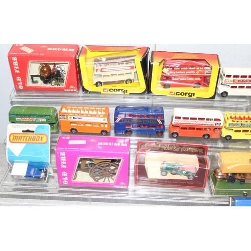 1524 - Qty of vintage diecast vehicles, some boxed to incl Matchbox, Old Fire, Corgi, Yesteryear etc