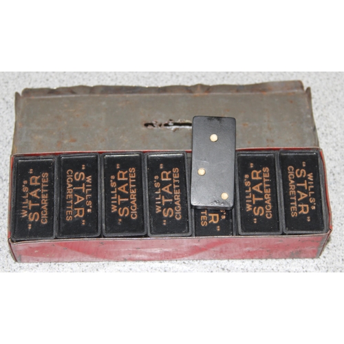 1527 - Vintage Will's 'Star' Cigarettes dominoes in tin