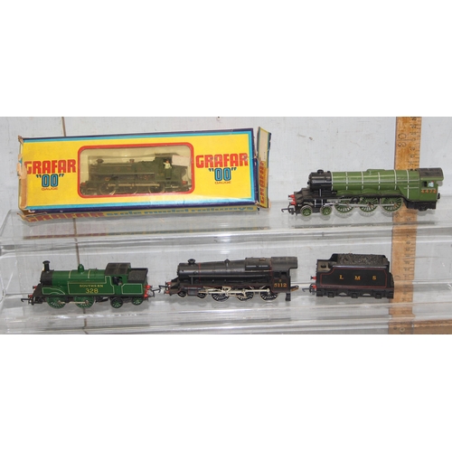 1532 - Boxed Grafar OO gauge model locomotive, and others unboxed to incl Flying Scotsman