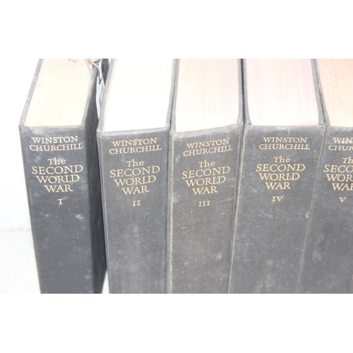 514 - First editions of Winston Churchill 'The Second World War' volumes I-VI, and volumes I-V of History ... 