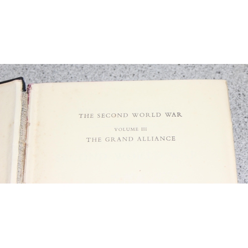 514 - First editions of Winston Churchill 'The Second World War' volumes I-VI, and volumes I-V of History ... 