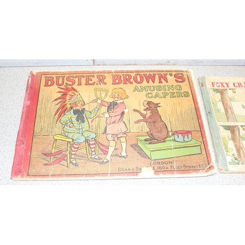 515 - 2 rare antique comic books, 'Foxy Grandpa' and Buster Brown's Amusing Capers c.1900-1910