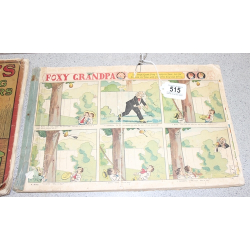 515 - 2 rare antique comic books, 'Foxy Grandpa' and Buster Brown's Amusing Capers c.1900-1910