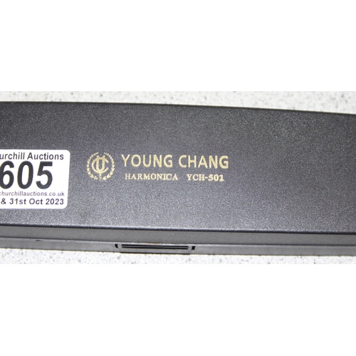 605 - Young Chang harmonica in case