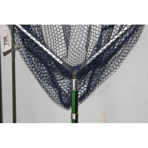 706 - Qty of fishing gear to incl landing net, fly rods etc