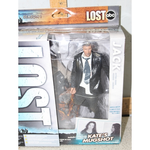 1546 - 3 boxed Lost character models incl Shannon, Hurley and Jack