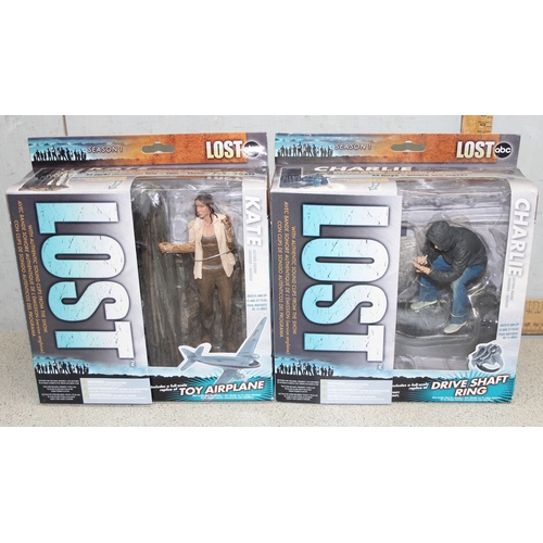 1547 - 2 boxed Lost character models incl Kate and Charlie