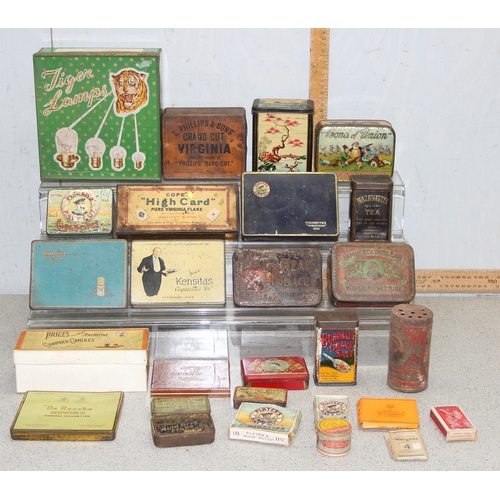 1759 - A large qty of vintage advertising tins, packets, and boxes etc