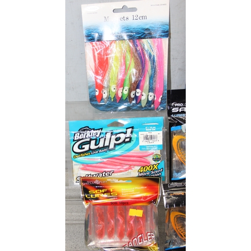 726 - Qty of fishing jellies/lures (no hooks)