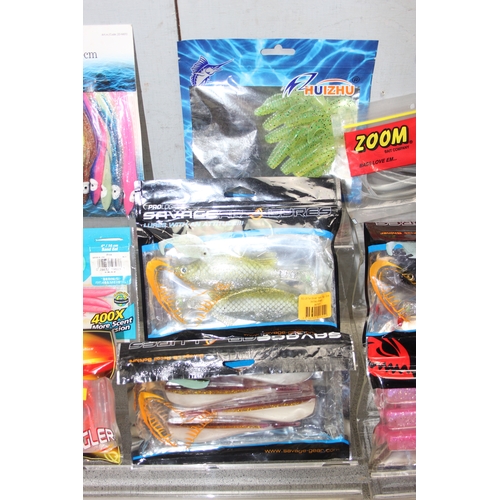 726 - Qty of fishing jellies/lures (no hooks)