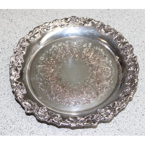 1056 - Box antique and later silver-plated items to incl Turton silver-plated pale, approx 3.9kg gross