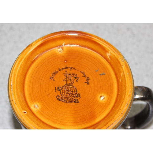 1787 - Qty of ornamental mugs, mostly featuring horses to incl Sylvac and Lord Nelson Pottery