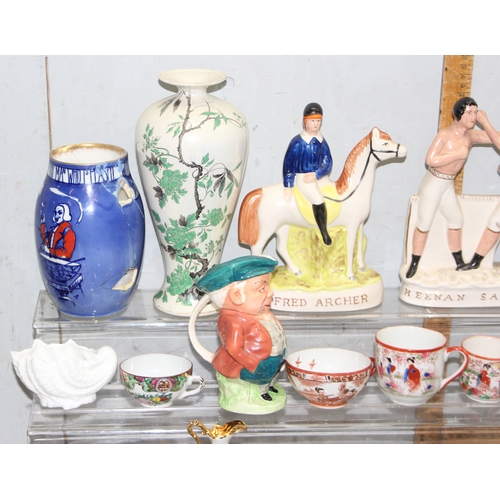 1788 - Large qty of mixed antique and later china, to incl Clarice Cliff & Alfred B. Pearce of London cabin... 