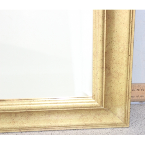 440 - Large framed wall mirror, approx 103cm x 74cm