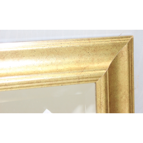 440 - Large framed wall mirror, approx 103cm x 74cm