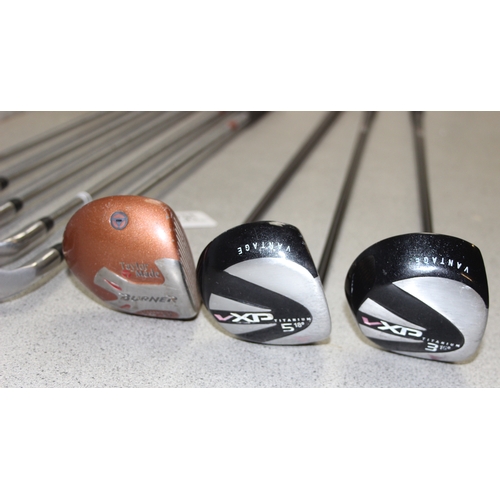 731 - Assorted golf clubs to incl MCZ140, Verner, and Vantage (8)