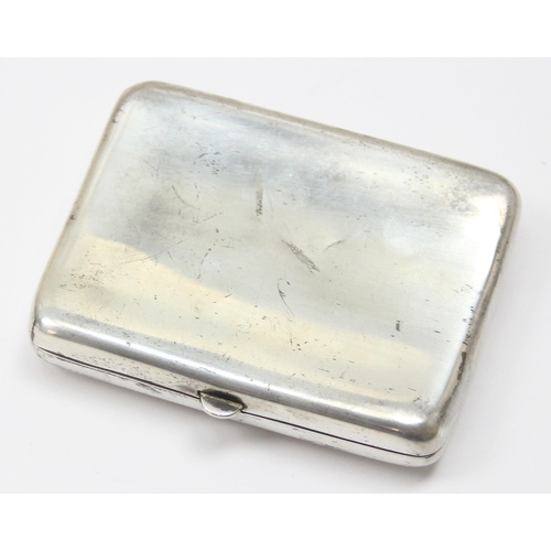 1010 - An antique silver cigarette case, London 1884 by Army & Navy Cooperative Society Ltd (Frederick Brad... 