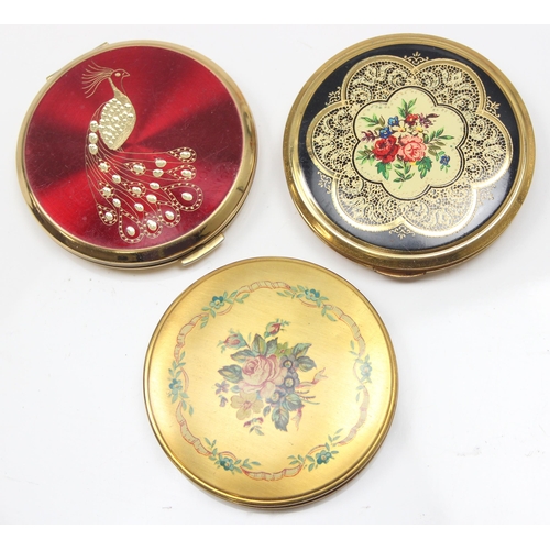 1117 - 9 assorted vintage powder compacts or boxes to inc two by Stratton