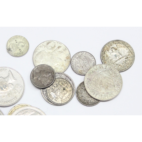 1246 - Qty of assorted interesting world coins, many Isle of Man and approx 38.15g of mixed world silver co... 