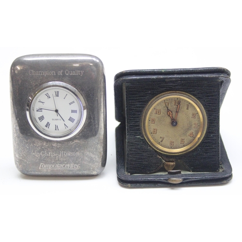 1306 - Qty of assorted vintage clocks and watches to inc Cauny Matic 25 and a ladies watch marked Omega, un... 