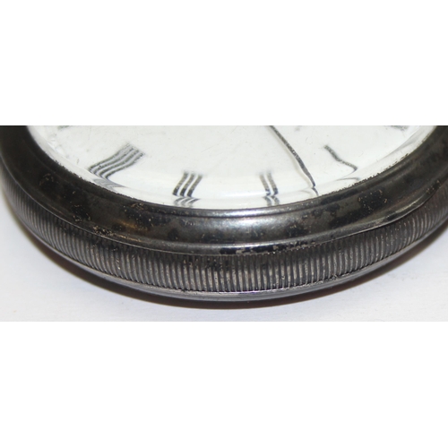 1315 - An antique silver cased open face pocket watch by Waltham, case marked for Birmingham 1903