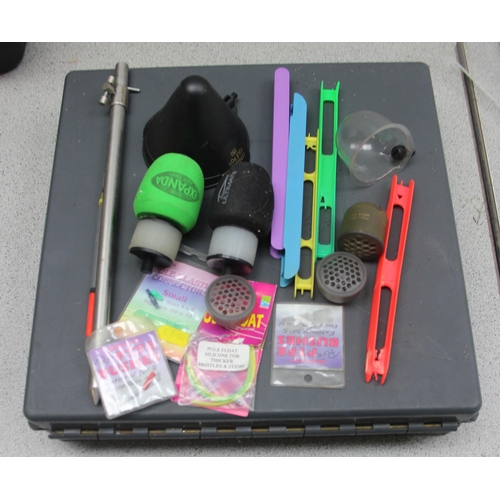 737 - Bait box, organiser box and 3 new carp starter boxes