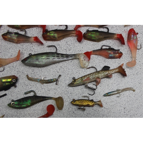 743 - Box of Lures/Jellies with hooks