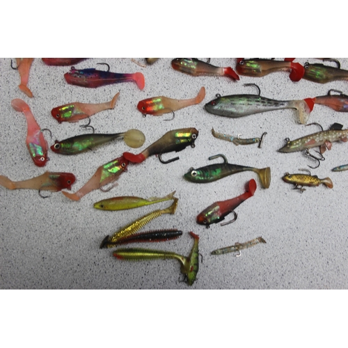 743 - Box of Lures/Jellies with hooks