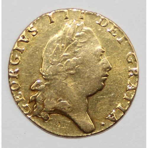 1202 - British Gold Coins - George III (1760-1820), Pre-1816 issues, Half-Guinea, 1798, fifth bust, approx ... 