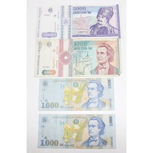 1229 - Qty of mixed Romanian banknotes