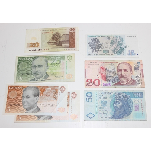 1230 - Qty of mixed European banknotes