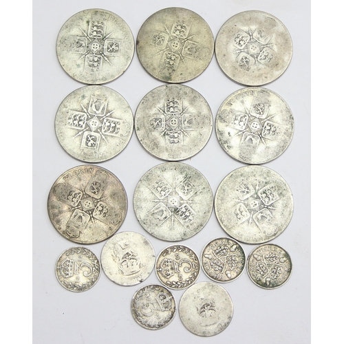 1266 - Qty of assorted mixed British silver coins, 0.500 silver approx 98.58g gross and full silver approx ... 