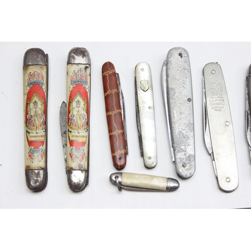 1465 - 11 assorted vintage penknives to inc examples by Viners of Sheffield, Eye Witness, Richards etc